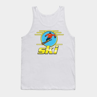 Retro ski logo Tank Top